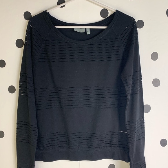 EUC ATHLETA LIMITLESS CREW NECK BLACK PULLOVER S - Picture 5 of 8